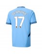 Manchester City Kevin De Bruyne #17 Hjemmedrakt 2024-25 Korte ermer